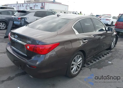 2014 Infiniti Q50 Premium from USA, damaged, VIN JN1BV7AP4EM671107